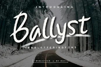 Ballyst Brush font