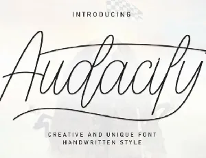 Audacity Script font