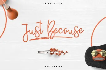 JustBecause font