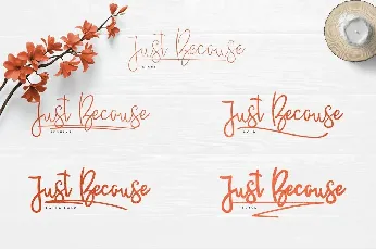 JustBecause font