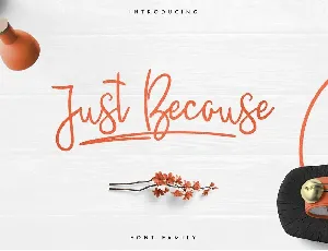 JustBecause font