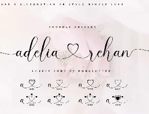 Adelia Rehan font