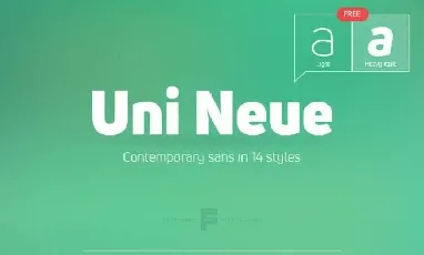 Uni Neue Free font