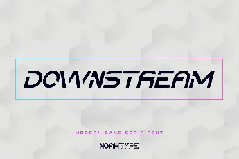 Downstream Demo font