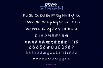 Downstream Demo font