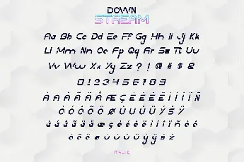 Downstream Demo font