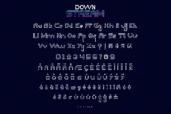 Downstream Demo font