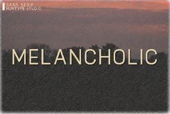 Melancholic font