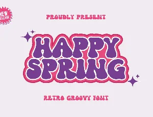 Happy Spring font