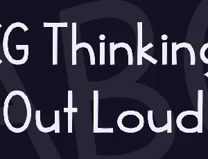 KG Thinking Out Loud font