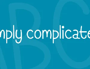 Simply Complicated font