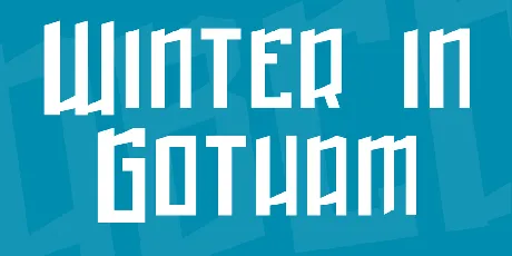 Winter in Gotham font