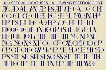 Allowing Freedom font