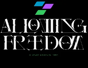 Allowing Freedom font