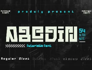 Abodin font