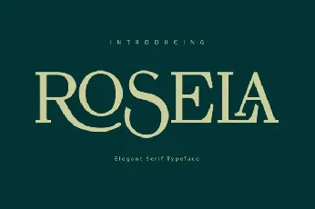 Rosela Serif font