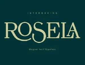 Rosela Serif font