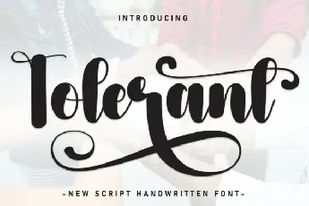 Tolerant Script font