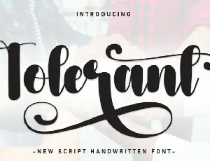 Tolerant Script font