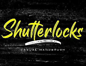 Shutterlocks font