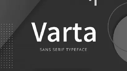 Varta Sans Serif Family font