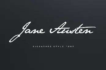 Jane Austen Signature Free font