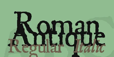 Roman Antique font