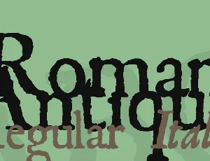 Roman Antique font