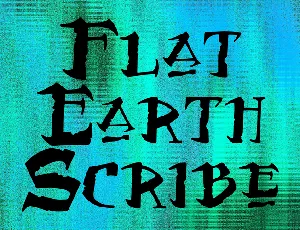 Flat Earth Scribe font