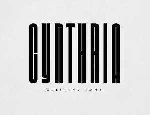 Cynthria font