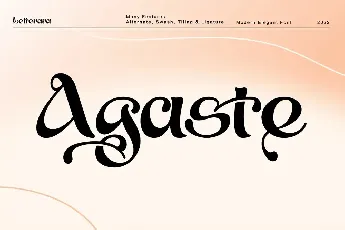 Agaste font