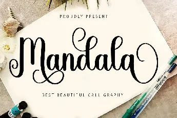 Mandala Calligraphy font