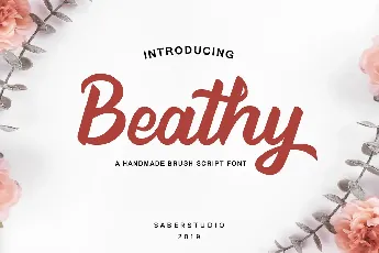 Beathy Brush Script font