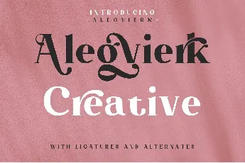 Alegvierk font