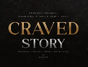 Craved Story font