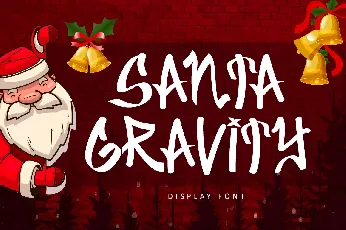 Santa Gravity font