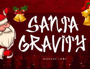 Santa Gravity font