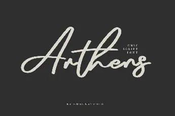 Arthens Bold Signature Script font