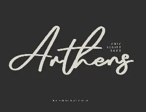 Arthens Bold Signature Script font