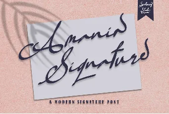 Amania Signature font