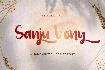 Sanju Vony font