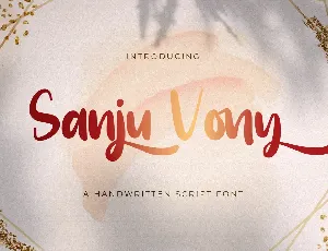 Sanju Vony font