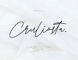 Cruliosta font