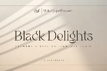 Black Delights font