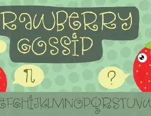 Strawberry Gossip DEMO font