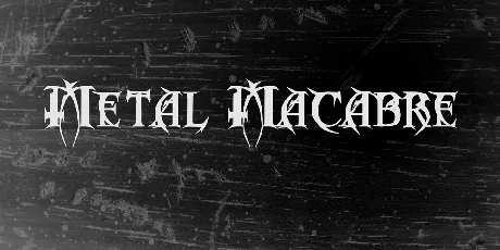 Metal Macabre font