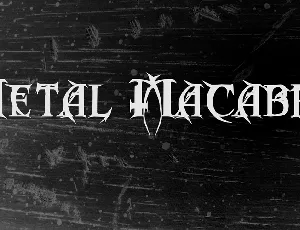 Metal Macabre font