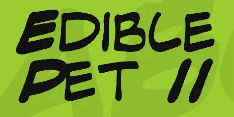 Edible Pet II font