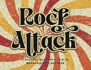 Rock Attack - Personal use font