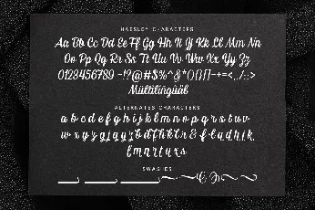 Haesley font